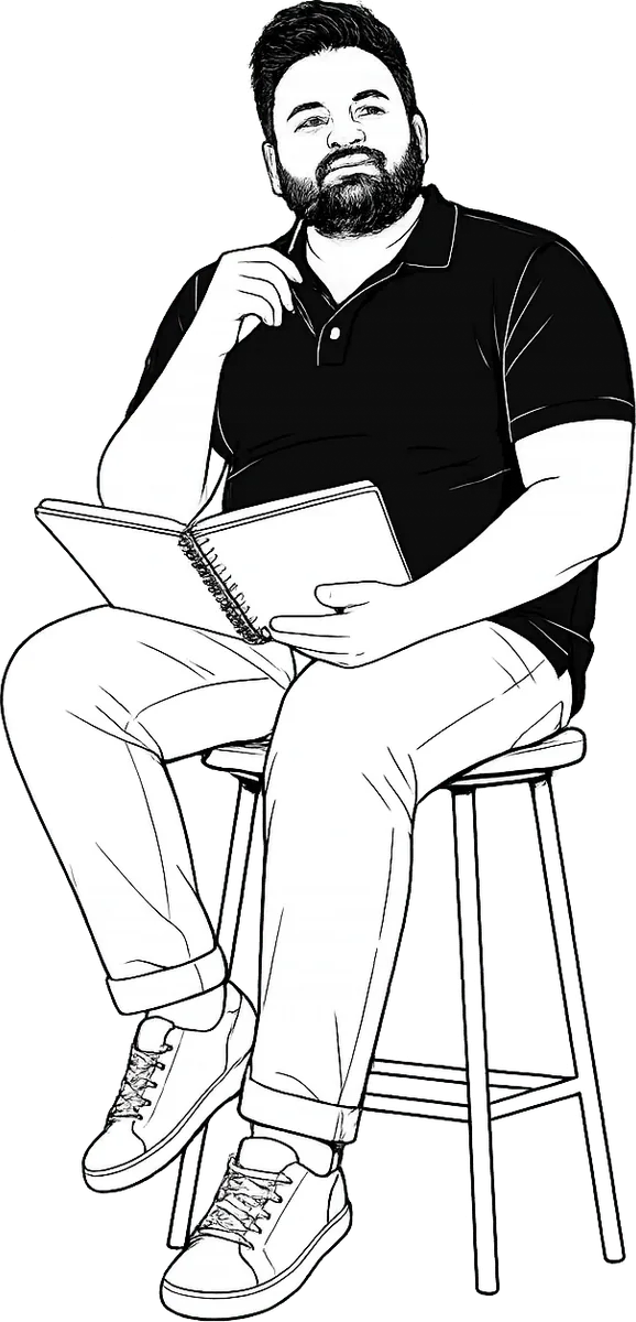 Portrait of the founder.