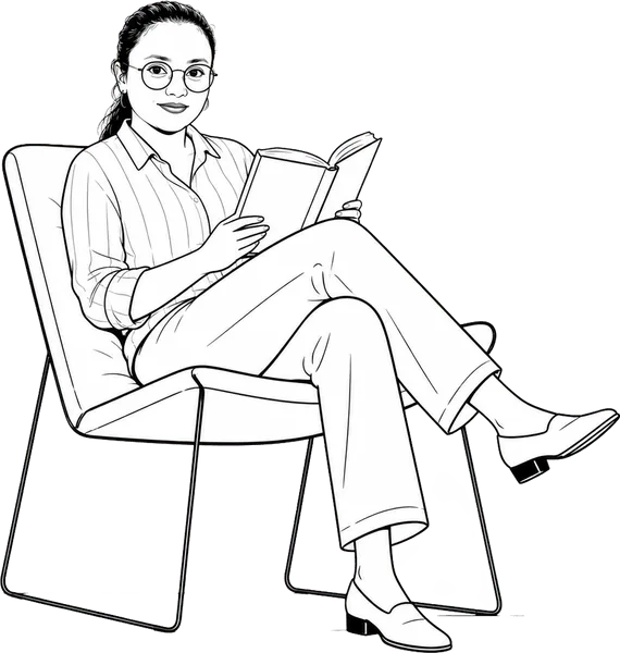 Line-art portrait of Sisi, operations lead at CatalystHub.